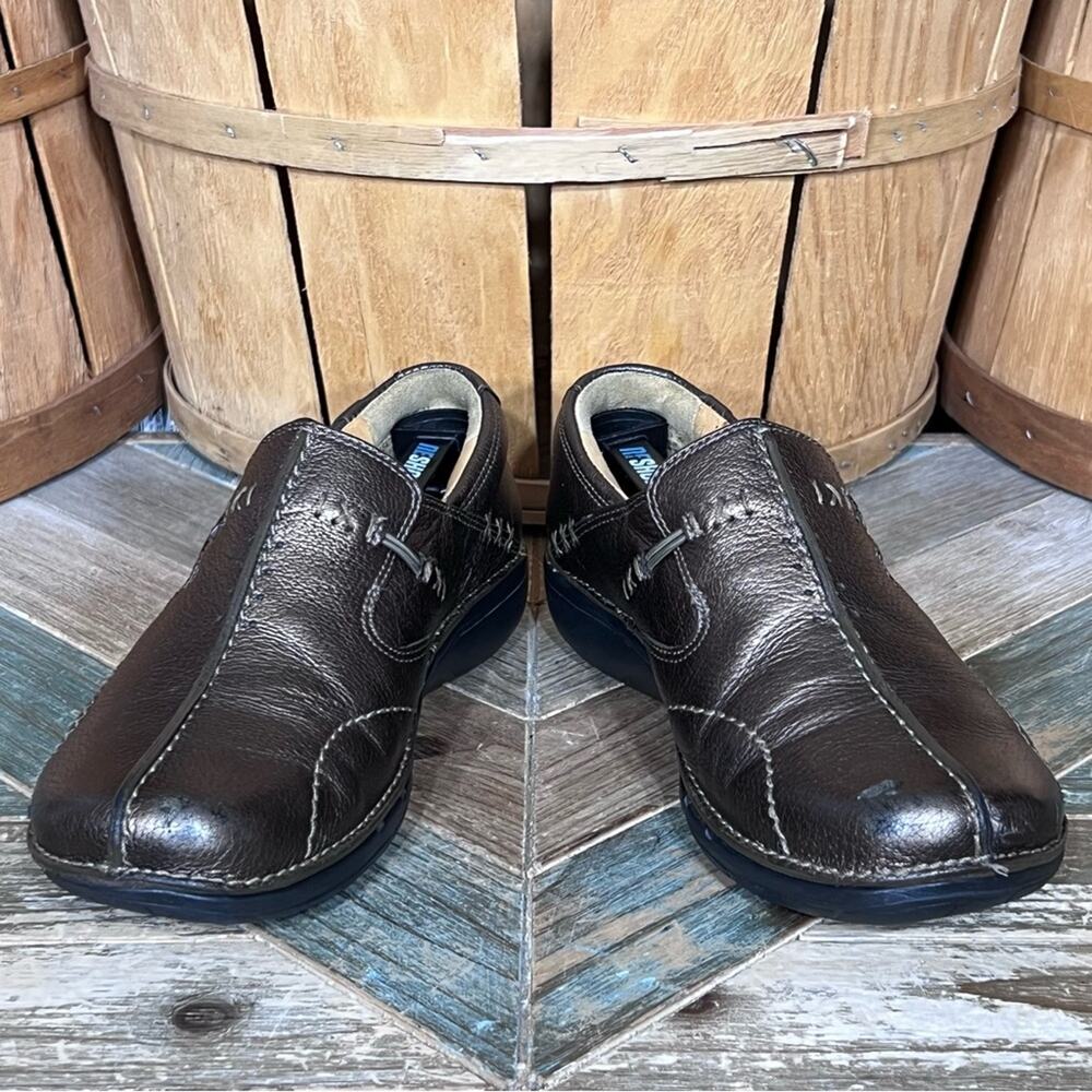 Clarks Unstructured Un Loop Bronze Metallic Leath… - image 7